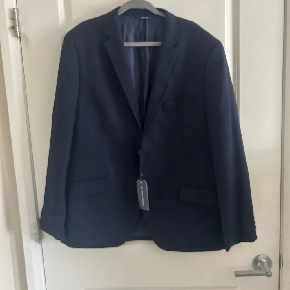 Buttoned Down Blazer Mens 50R Reda 1865 Blue Contemporary Classic Wool Blend New